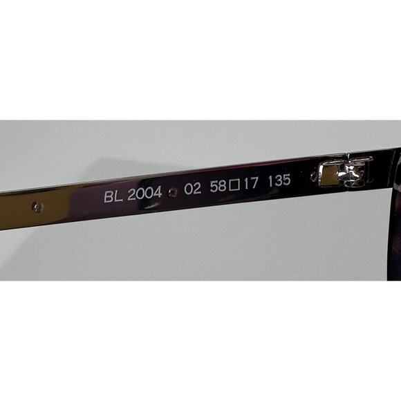 ⭐️ Balmain 02 Gold Tortoise Frame Brown Gradient Lenses Gold Bar Sunglasses RARE main image 4